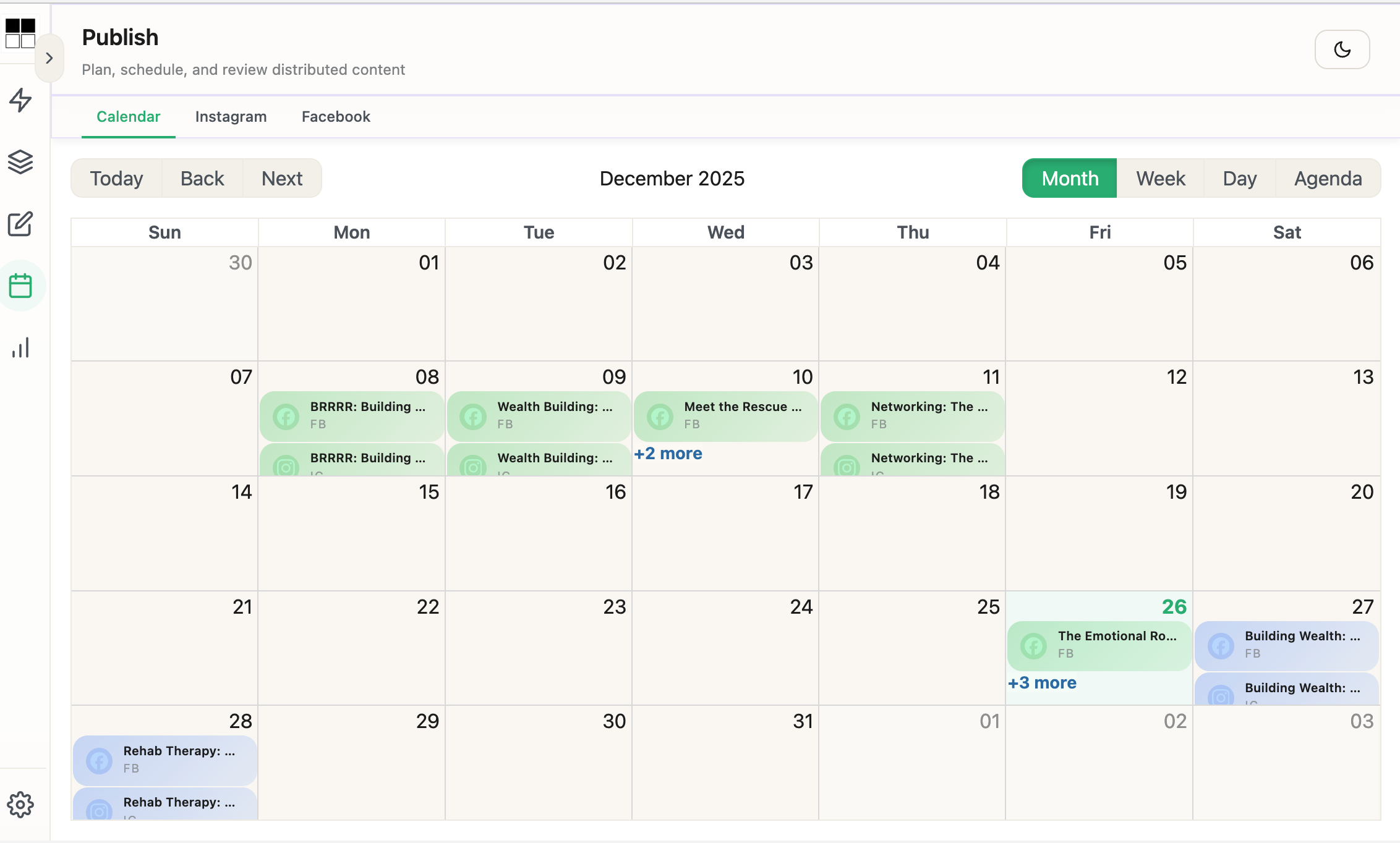 RE:post screenshot showing consistent presence